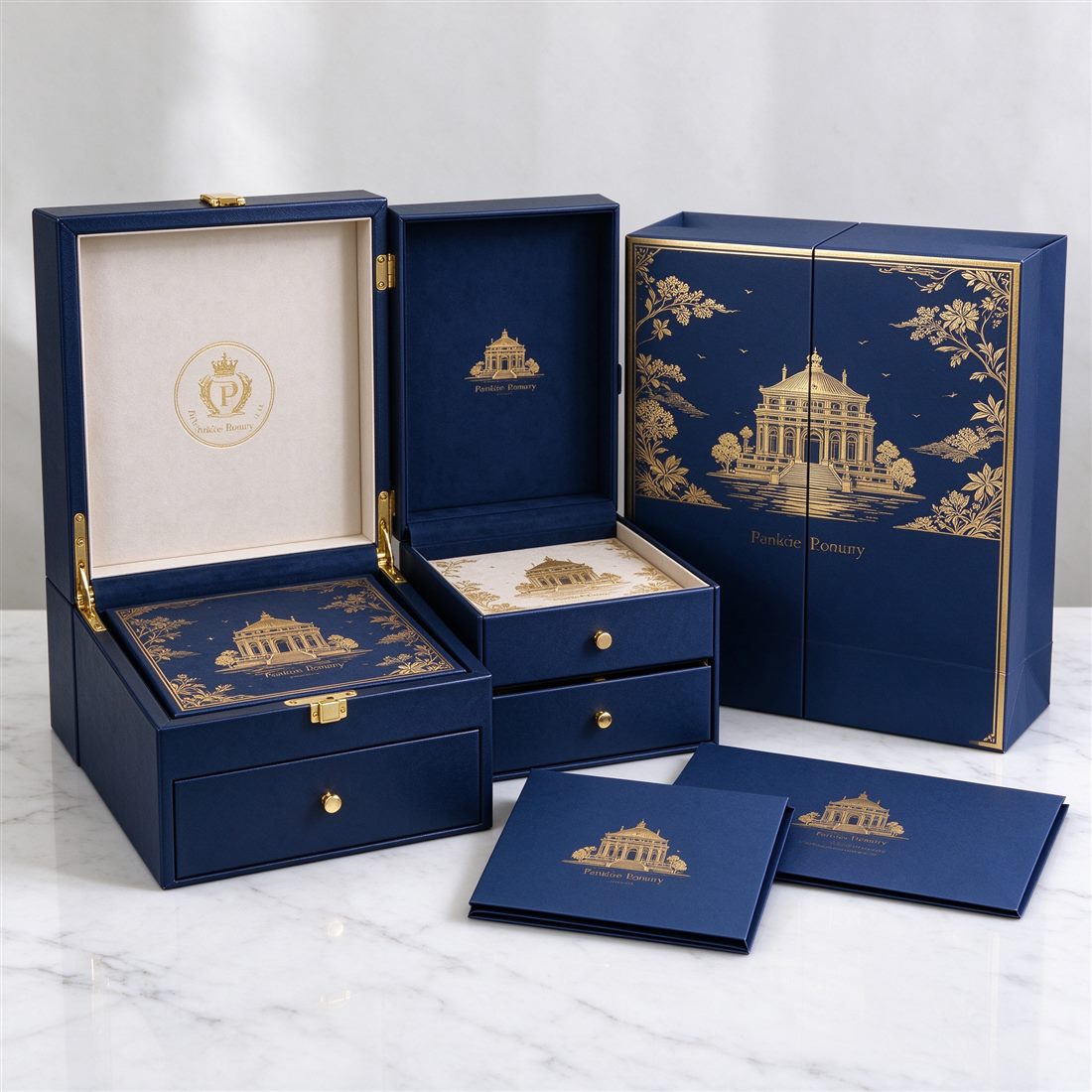 Luxury rigid gift boxes and custom folding cartons